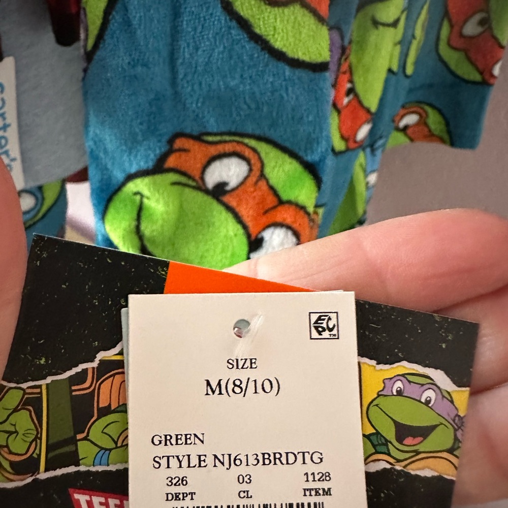 Kids ninja turtles robe- Green, Orange, Blue - Picture 6 of 6